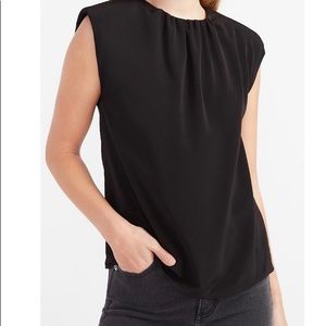 Express Gramercy padded shoulder top